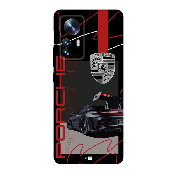 Classy Black Supercar Back Case for Xiaomi 12 Pro