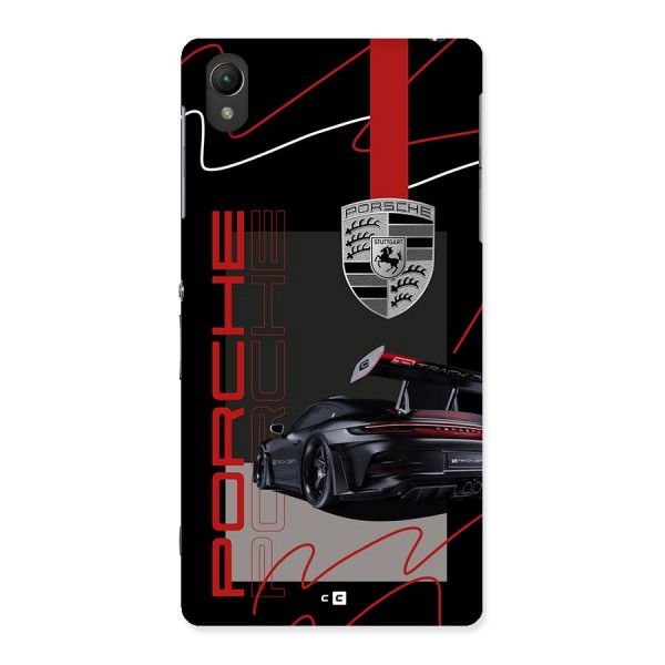 Classy Black Supercar Back Case for Xperia Z2