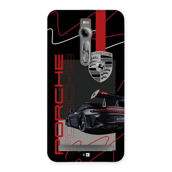 Classy Black Supercar Back Case for Zenfone 2