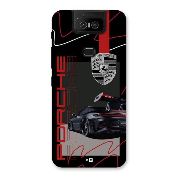 Classy Black Supercar Back Case for Zenfone 6z