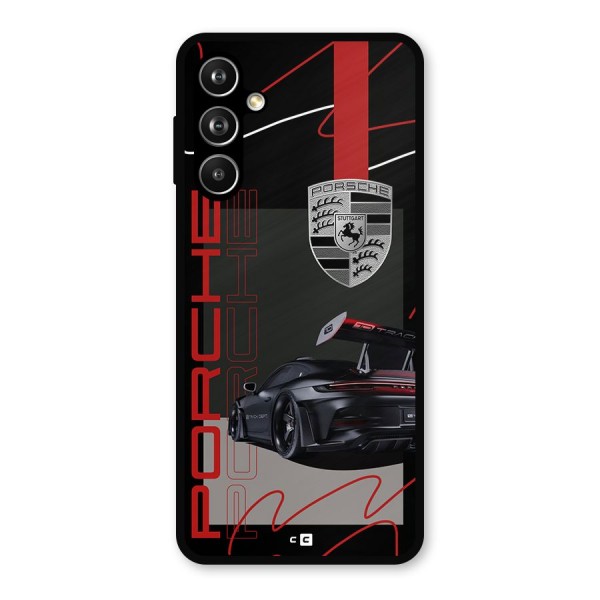 Classy Black Supercar Metal Back Case for Galaxy F54