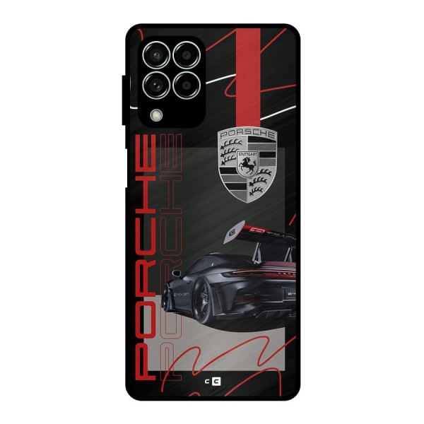 Classy Black Supercar Metal Back Case for Galaxy M33