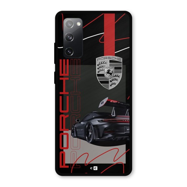 Classy Black Supercar Metal Back Case for Galaxy S20 FE