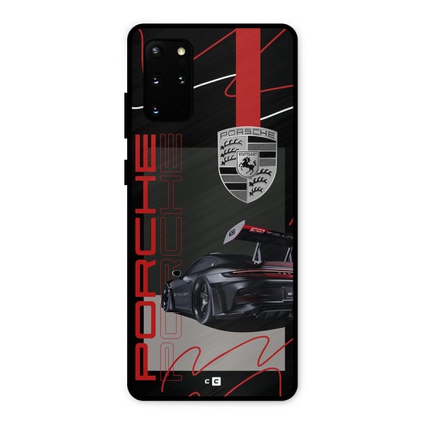 Classy Black Supercar Metal Back Case for Galaxy S20 Plus