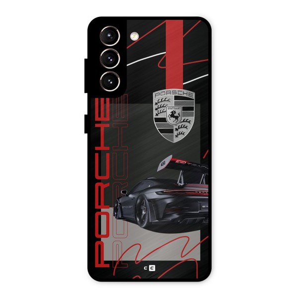 Classy Black Supercar Metal Back Case for Galaxy S21 5G