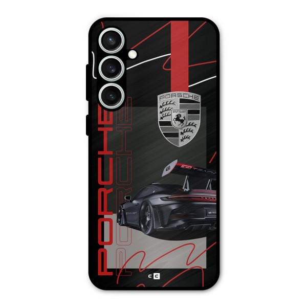 Classy Black Supercar Metal Back Case for Galaxy S23 FE