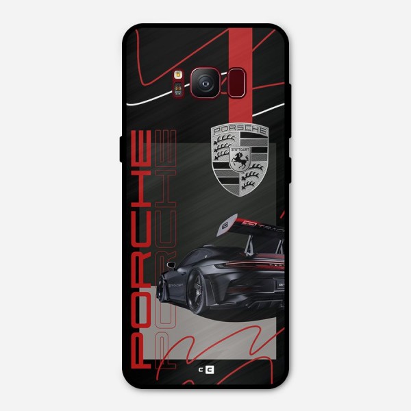 Classy Black Supercar Metal Back Case for Galaxy S8