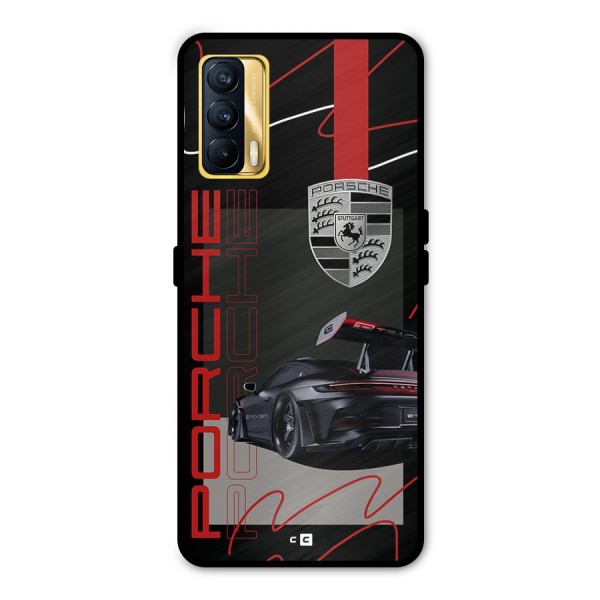 Classy Black Supercar Metal Back Case for Realme X7