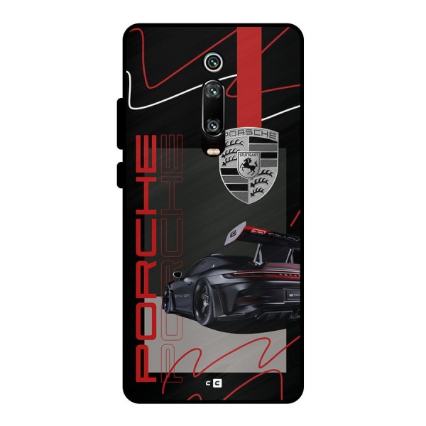 Classy Black Supercar Metal Back Case for Redmi K20 Pro