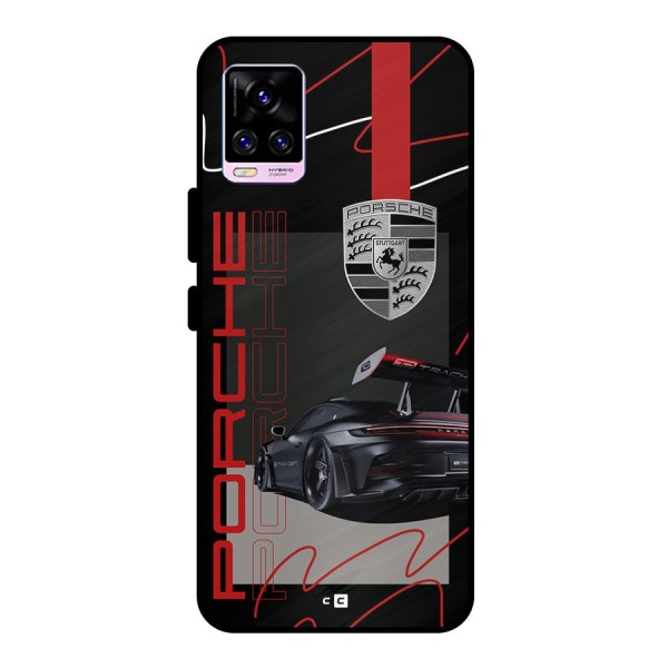 Classy Black Supercar Metal Back Case for Vivo V20 Pro