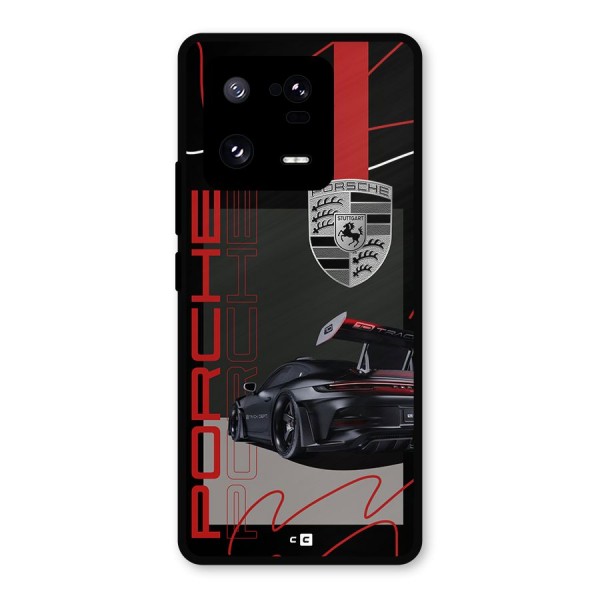 Classy Black Supercar Metal Back Case for Xiaomi 13 Pro