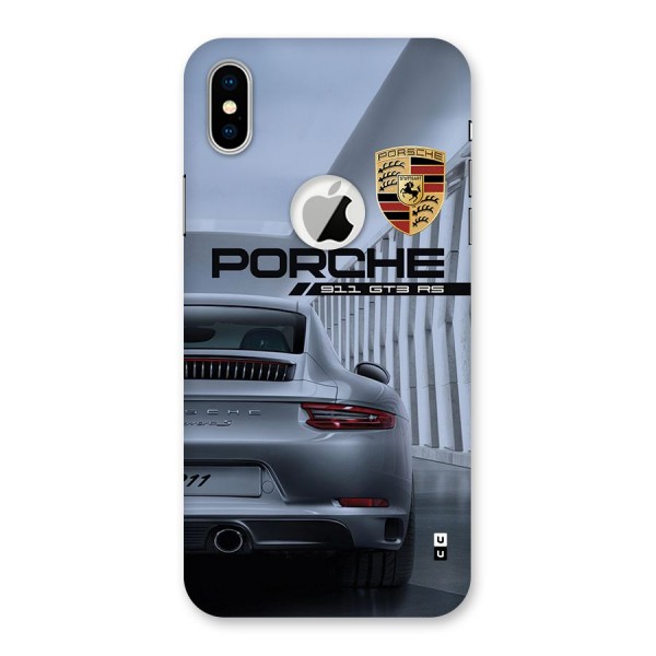 Classy Supercar Back Case for iPhone XS Logo Cut