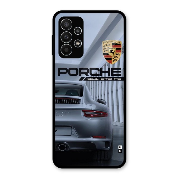 Classy Supercar Glass Back Case for Galaxy A23