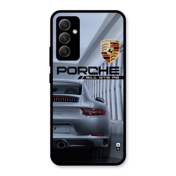 Classy Supercar Glass Back Case for Galaxy A34