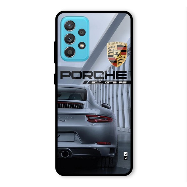 Classy Supercar Glass Back Case for Galaxy A52