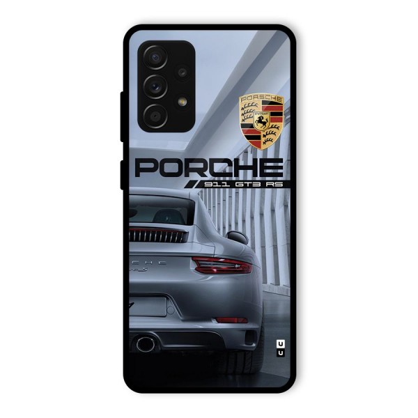 Classy Supercar Glass Back Case for Galaxy A53 5G