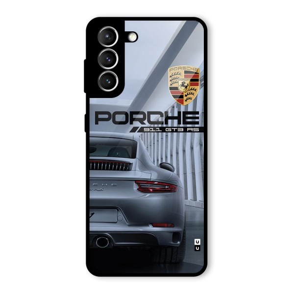 Classy Supercar Glass Back Case for Galaxy S21 5G