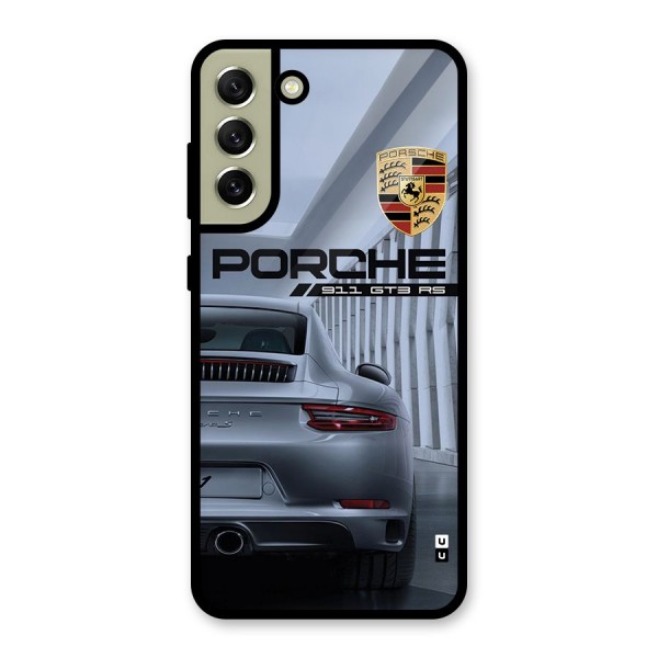 Classy Supercar Glass Back Case for Galaxy S21 FE 5G