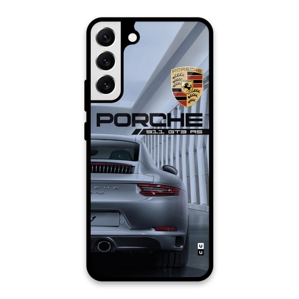 Classy Supercar Glass Back Case for Galaxy S22 Plus 5G