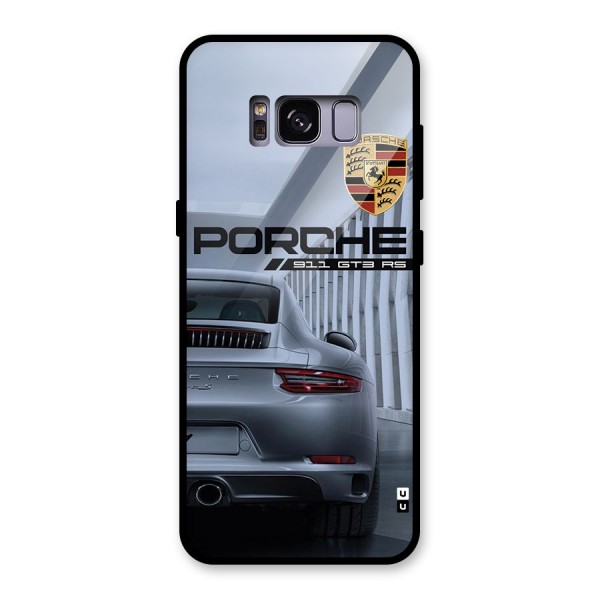 Classy Supercar Glass Back Case for Galaxy S8