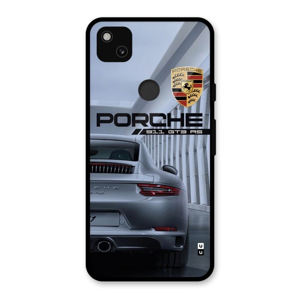 Classy Supercar Glass Back Case for Google Pixel 4a