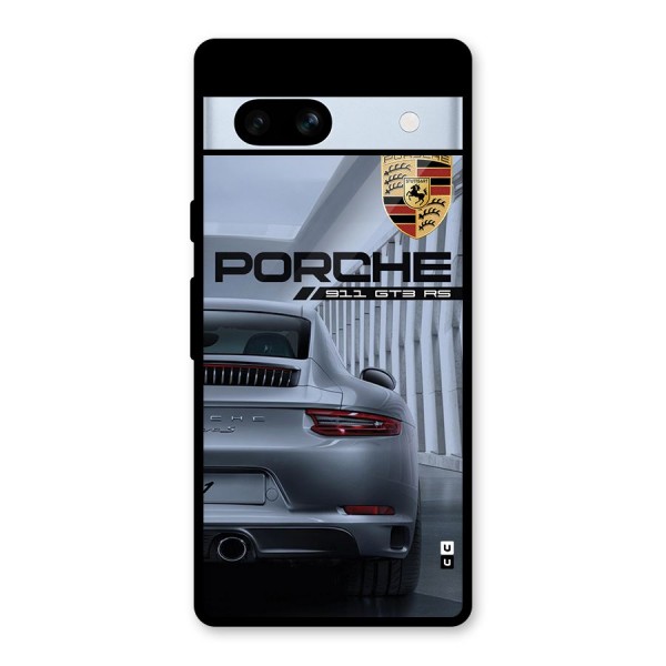 Classy Supercar Glass Back Case for Google Pixel 7a