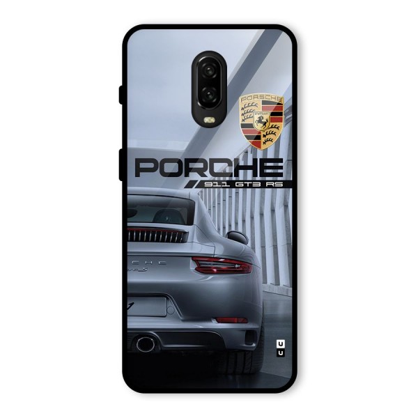 Classy Supercar Glass Back Case for OnePlus 6T