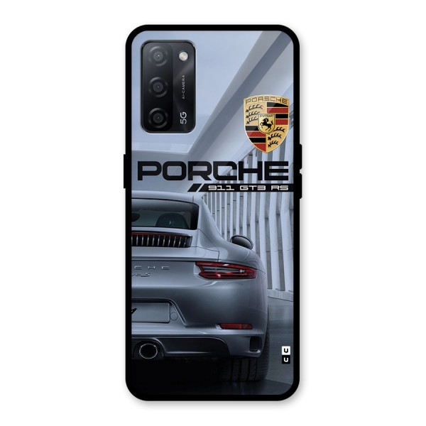 Classy Supercar Glass Back Case for Oppo A53s 5G