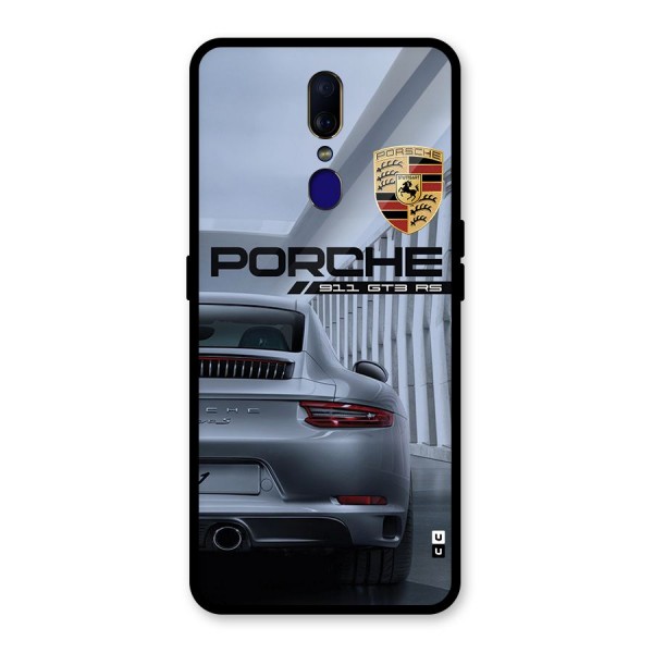 Classy Supercar Glass Back Case for Oppo F11