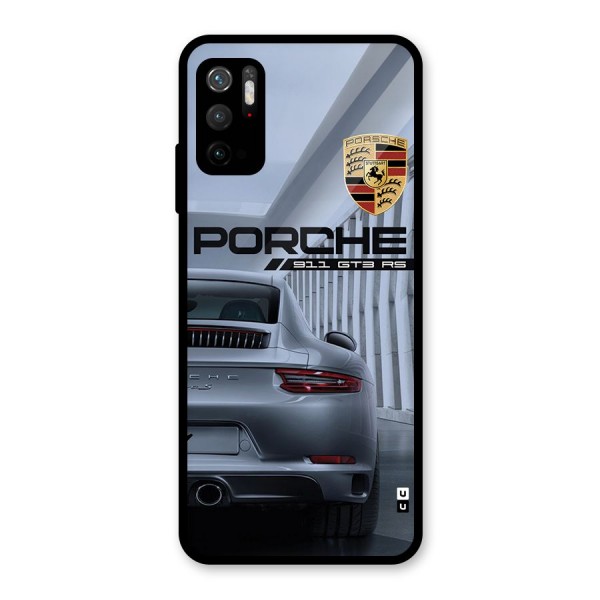 Classy Supercar Glass Back Case for Poco M3 Pro 5G