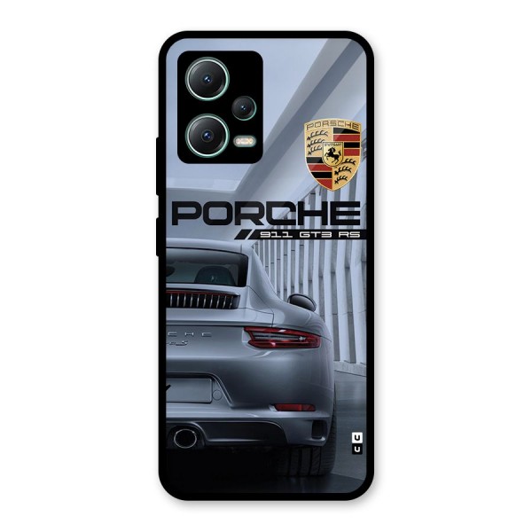 Classy Supercar Glass Back Case for Poco X5