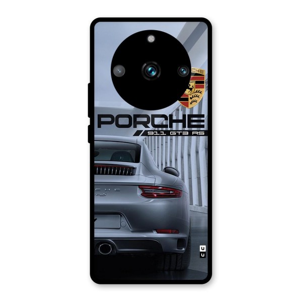 Classy Supercar Glass Back Case for Realme 11 Pro