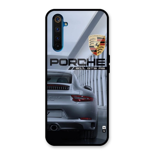 Classy Supercar Glass Back Case for Realme 6 Pro