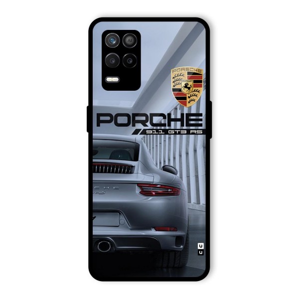 Classy Supercar Glass Back Case for Realme 8 5G