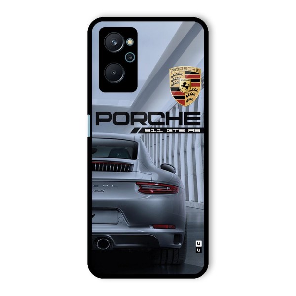 Classy Supercar Glass Back Case for Realme 9i