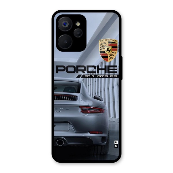 Classy Supercar Glass Back Case for Realme 9i 5G