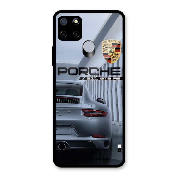 Classy Supercar Glass Back Case for Realme C15