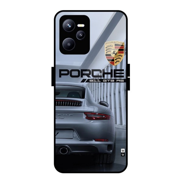 Classy Supercar Glass Back Case for Realme C35