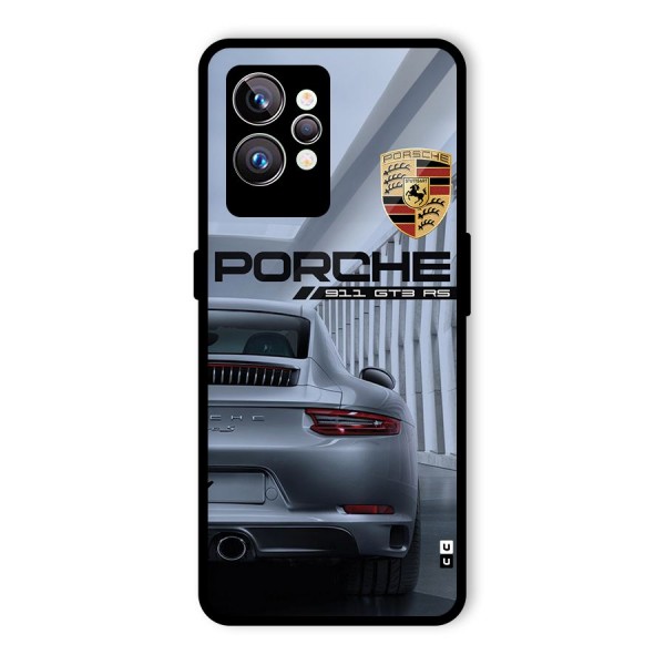 Classy Supercar Glass Back Case for Realme GT2 Pro