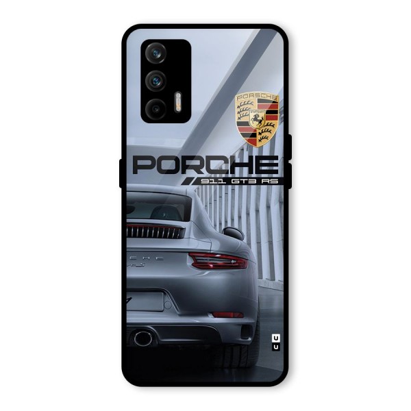 Classy Supercar Glass Back Case for Realme GT 5G