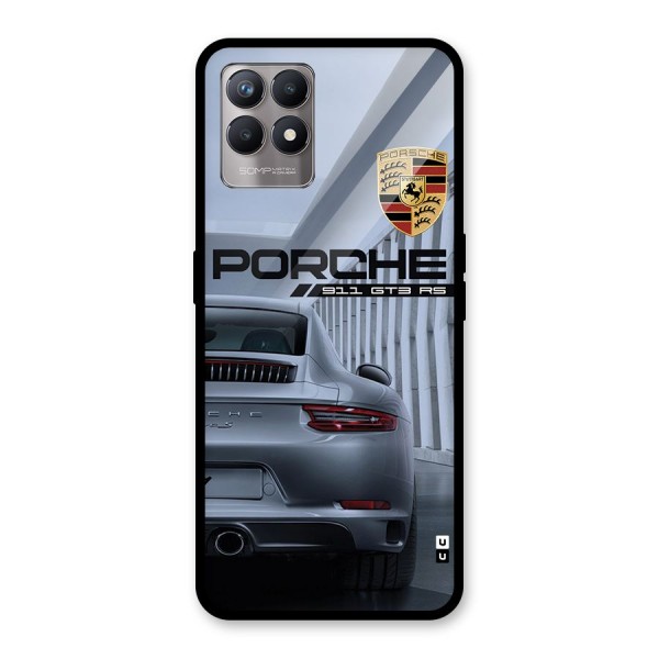 Classy Supercar Glass Back Case for Realme Narzo 50