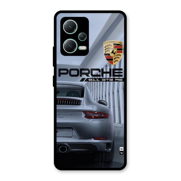 Classy Supercar Glass Back Case for Redmi Note 12 5G