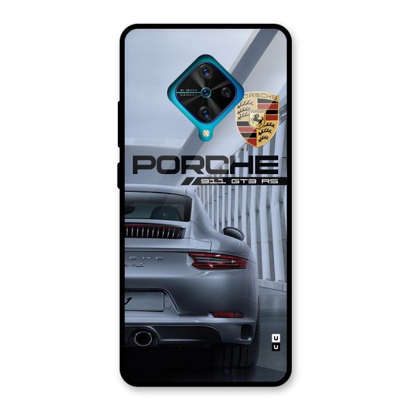 Classy Supercar Glass Back Case for Vivo S1 Pro