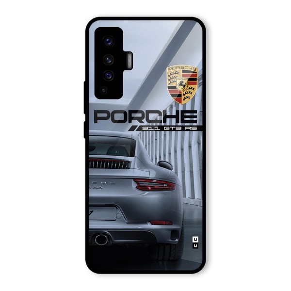 Classy Supercar Glass Back Case for Vivo X50