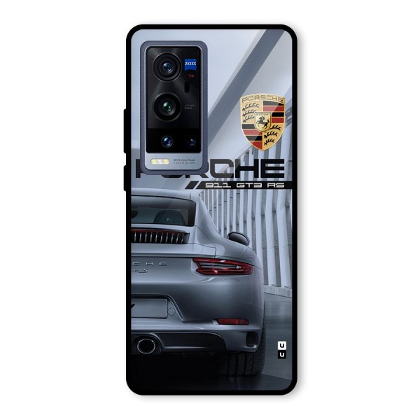 Classy Supercar Glass Back Case for Vivo X60 Pro Plus