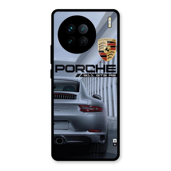 Classy Supercar Glass Back Case for Vivo X90