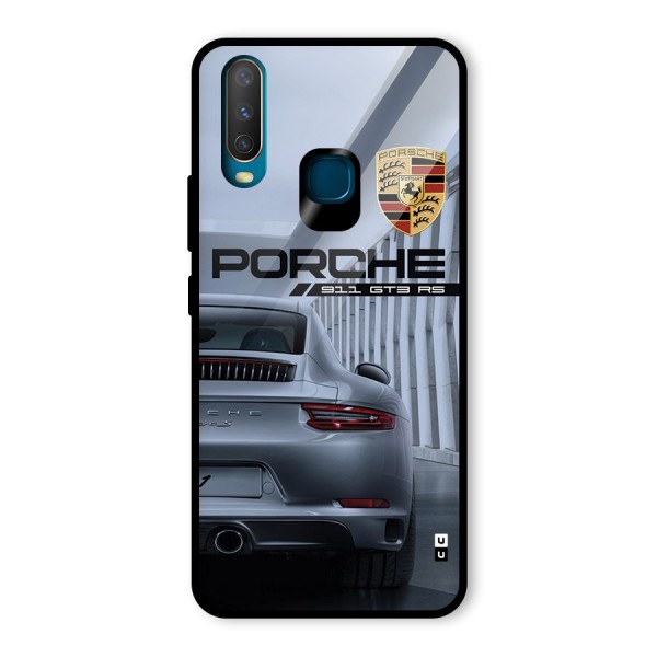 Classy Supercar Glass Back Case for Vivo Y12