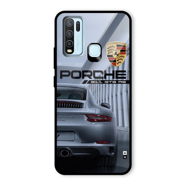 Classy Supercar Glass Back Case for Vivo Y50