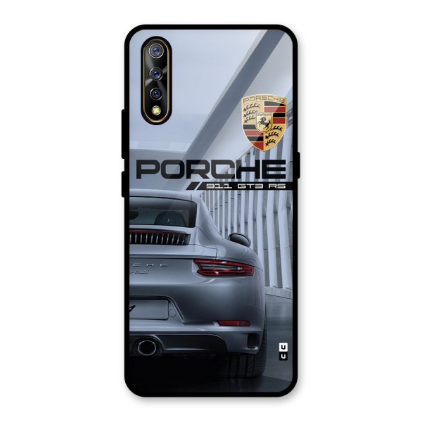 Classy Supercar Glass Back Case for Vivo Z1x