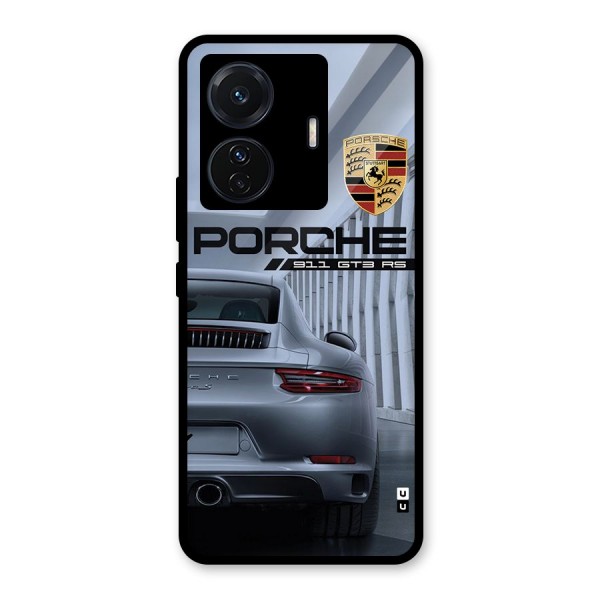 Classy Supercar Glass Back Case for Vivo iQOO Z6 Pro